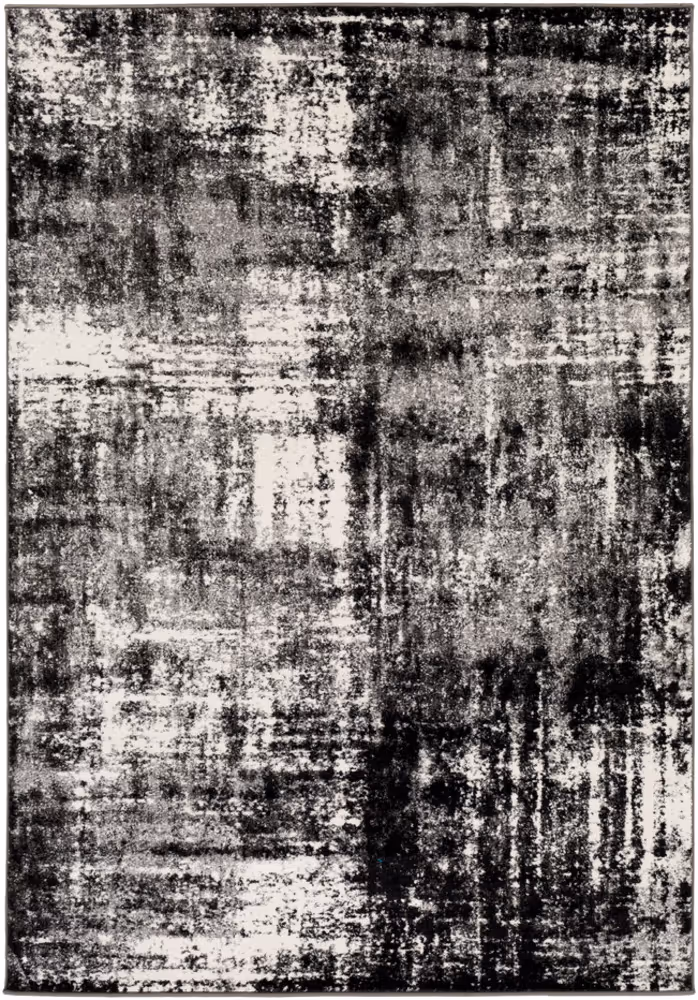 Surya Pepin PEI-1006 Charcoal Synthetic Abstract Rug