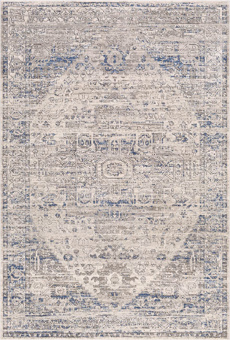Modern Loom Alloose ALLE-2301 Gray Power Loomed Synthetic Rug