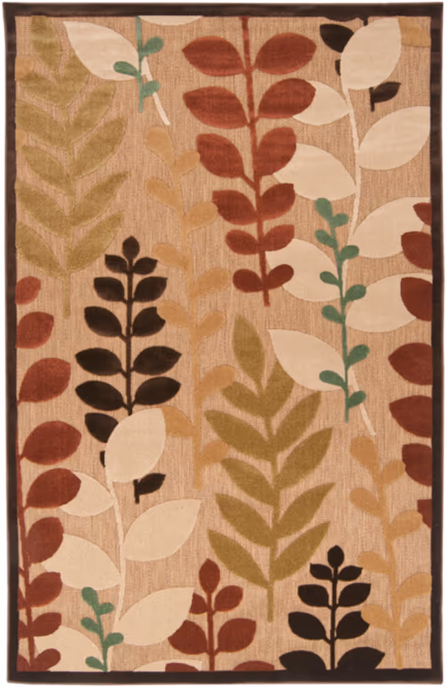 Surya Portera PRT-1004 Camel Floral Outdoor Rug