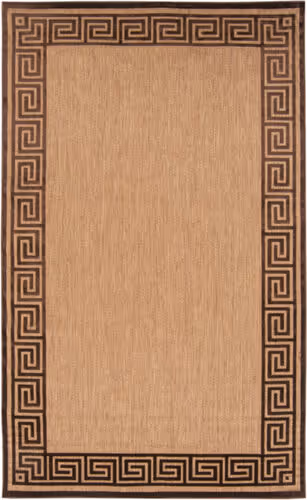 Surya Portera PRT-1030 Dark Brown Synthetic Bordered Rug Product Image