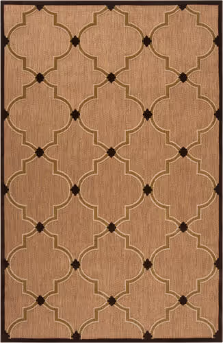 Surya Portera PRT-1048 Dark Brown Synthetic Patterned Rug Product Image