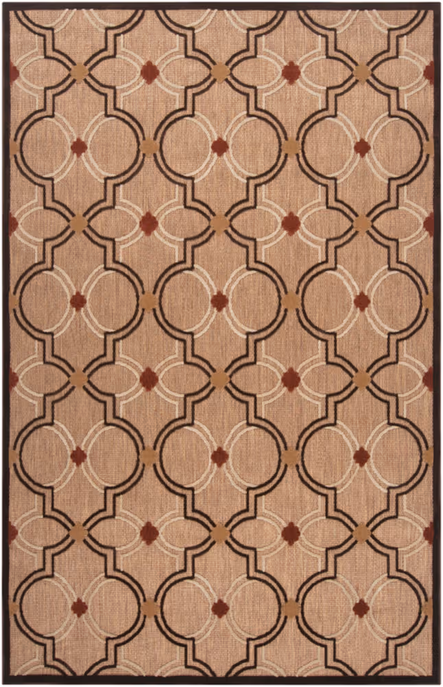 Surya Portera PRT-1049 Khaki Patterned Synthetic Rug