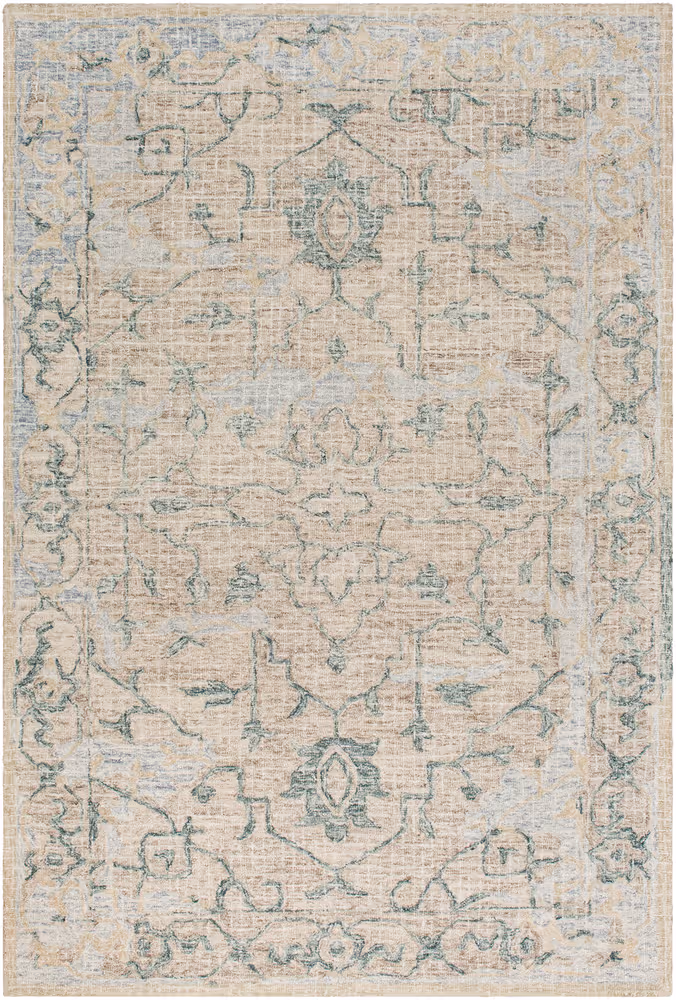 Surya Piastrella PST-2303 Dark Green Wool Transitional Rug