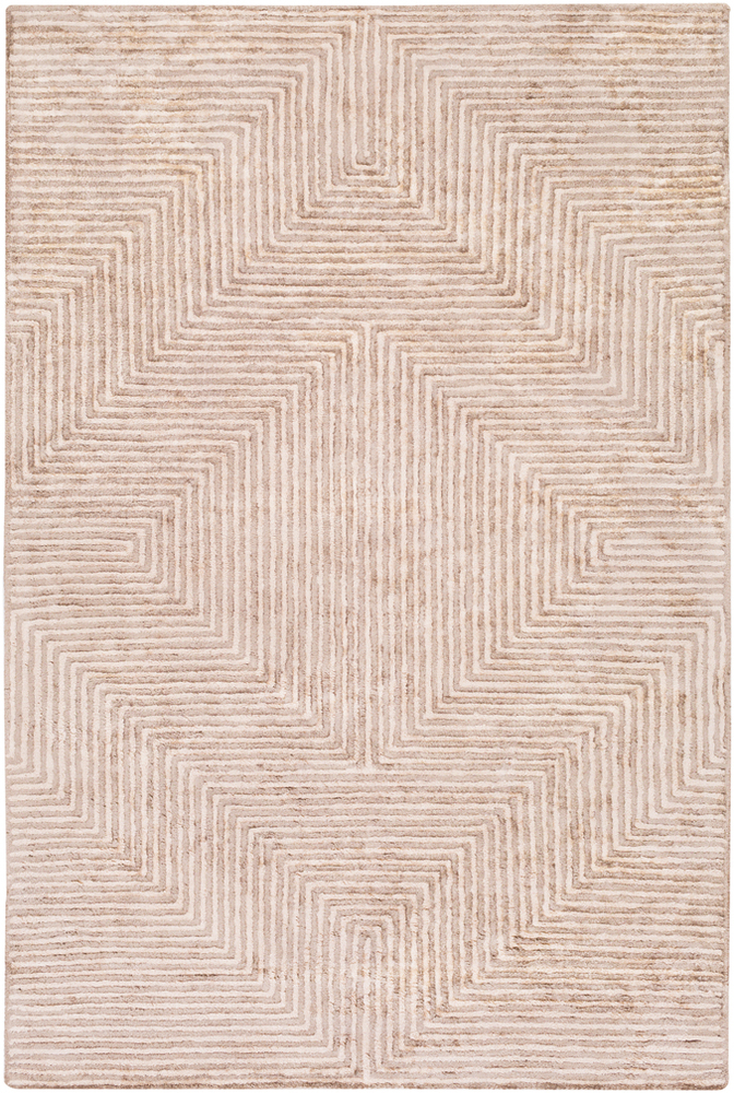 Surya Quartz QTZ5005 Taupe Abstract Silk Rug from the Modern Rug Masters collection at Modern