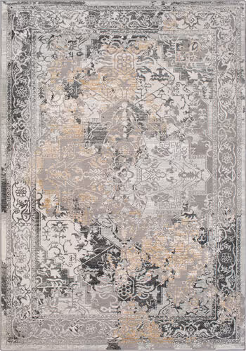 Surya Quatro QUA-2304 Medium Gray Synthetic Traditional Rug Product Image