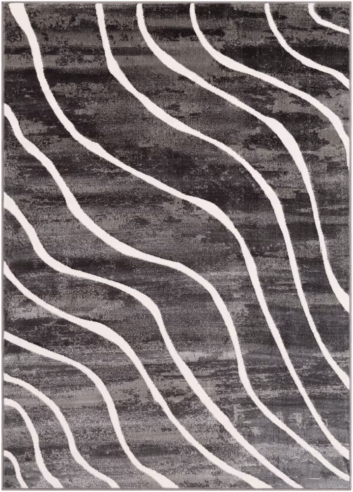 Surya Rabat RBT-2310 Charcoal Transitional Abstract Rug