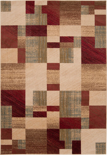 Surya Riley RLY-5006 Dark Red Synthetic Abstract Rug Product Image