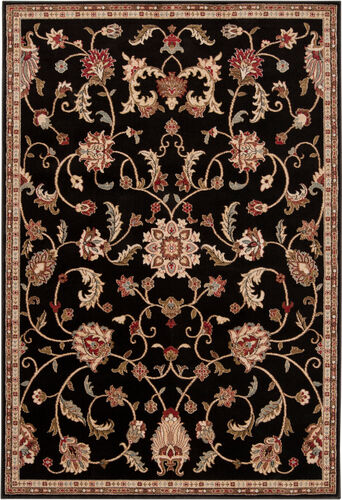 Riley RLY-5025 Black Traditional Synthetic Rug Product Image