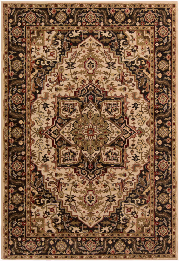 Surya Riley RLY-5038 Dark Brown Traditional Synthetic Rug