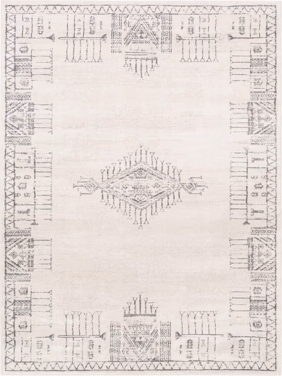 Surya Alpha ALPA-2346 Gray Synthetic Southwestern Rug