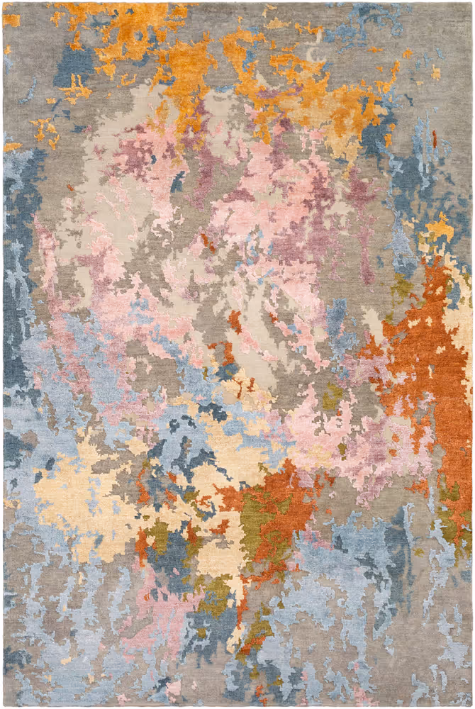 Surya Arte RTE-2300 Camel Silk Wool Rug