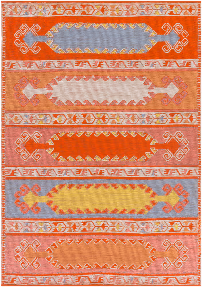 Surya Sajal SAJ-1064 Burnt Orange Outdoor Southwestern Rug
