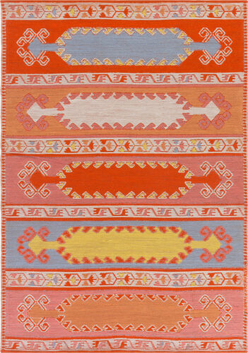 Sajal SAJ-1064 Burnt Orange Outdoor Southwestern Rug Product Image