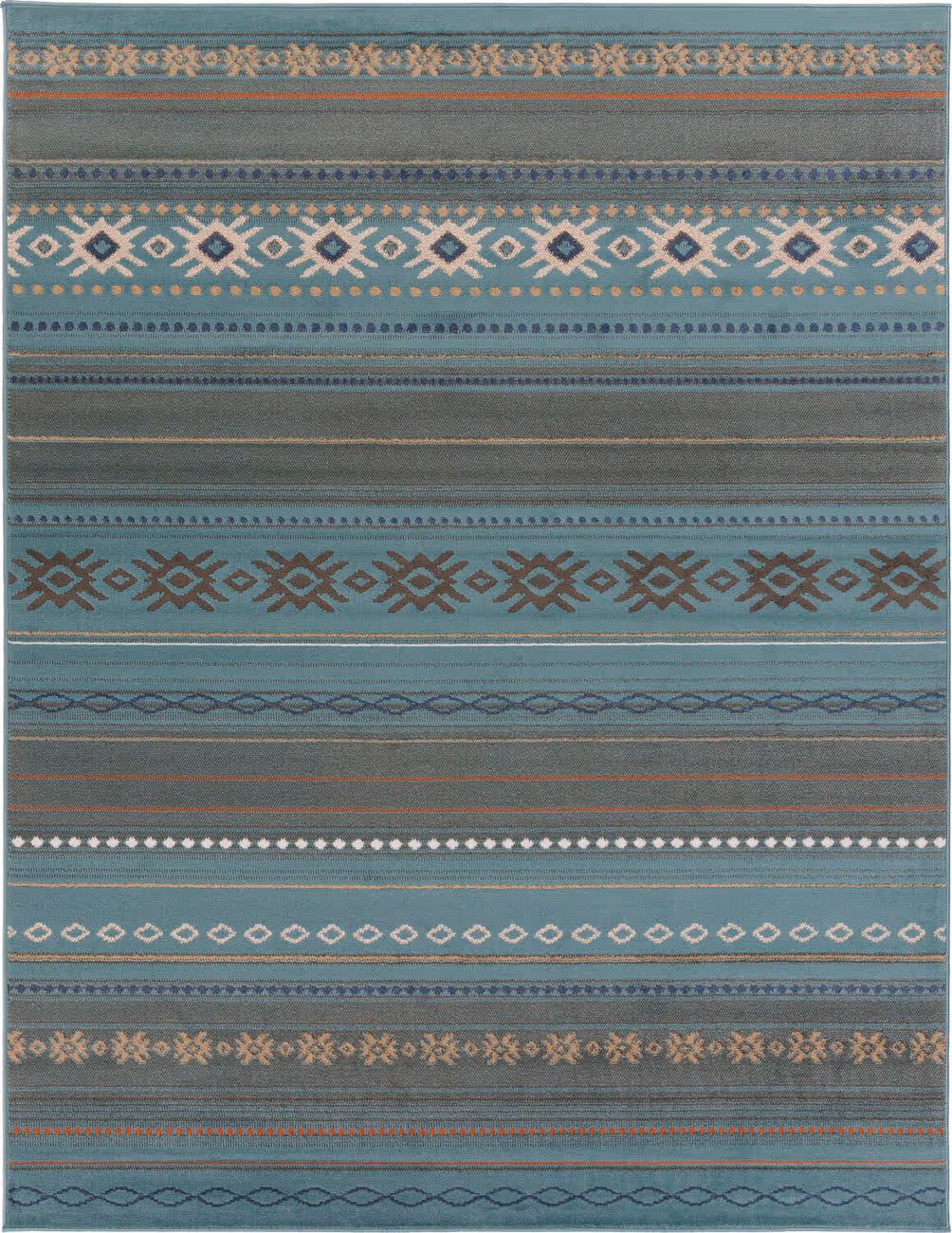Surya Alsha ALSA-2300 Blue Patterned Abstract Rug