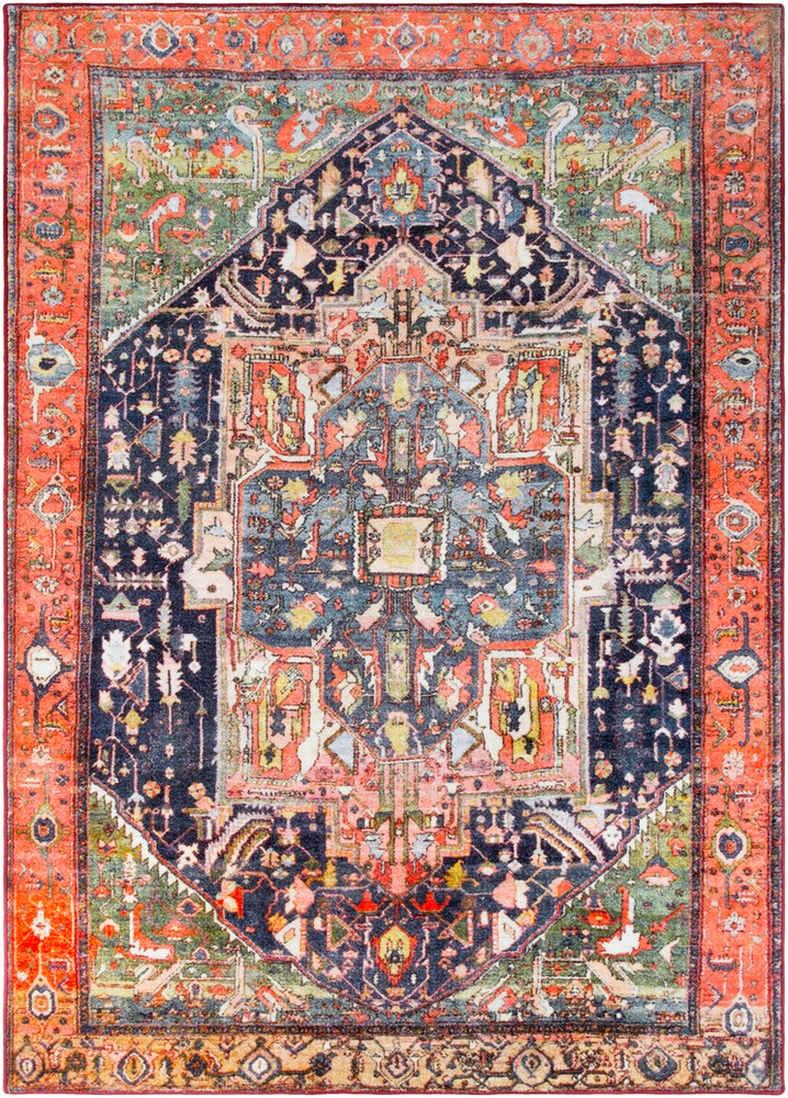 Surya Silk Road SKR2301 Coral Traditional Transitional Rug from the