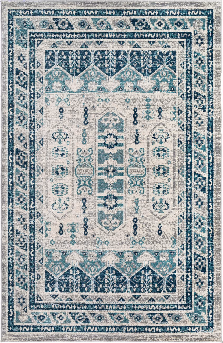 Modern Loom Sloan SLL-2310 Blue Power Loomed Synthetic Rug