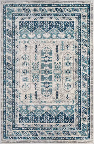 Modern Loom Sloan SLL-2310 Blue Power Loomed Synthetic Rug Product Image