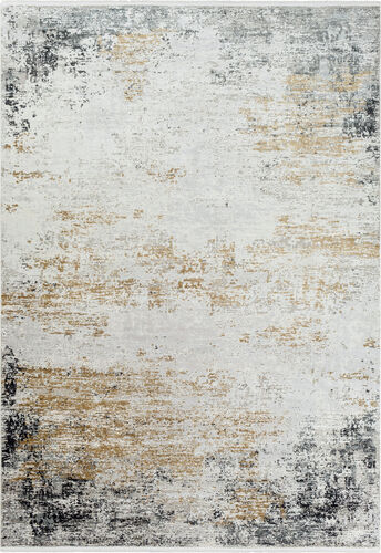 Solar SOR-2302 Medium Gray Abstract Silk Rug Product Image