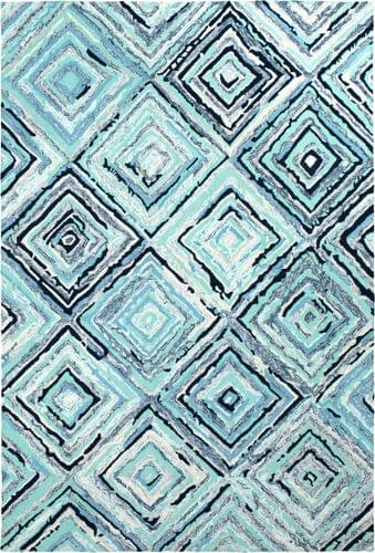 Surya Serafina SRF-2025 Dark Blue Abstract Patterned Rug Product Image