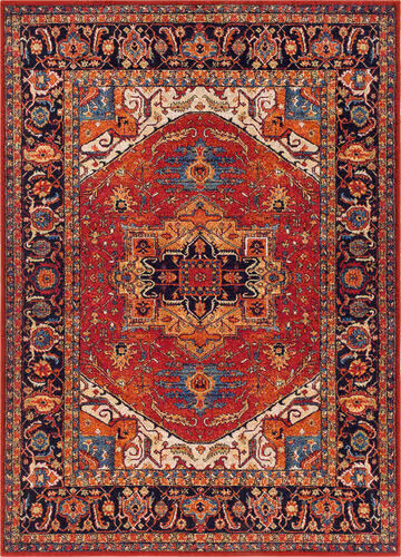 Surya Serapi SRP-1001 Dark Red Synthetic Traditional Rug Product Image
