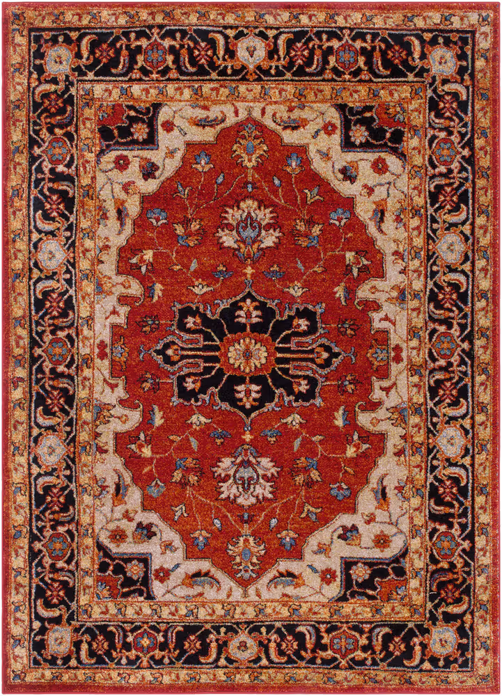 Surya Serapi SRP-1002 Dark Red Synthetic Traditional Rug