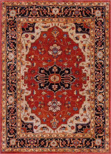 Surya Serapi SRP-1002 Dark Red Synthetic Traditional Rug Product Image