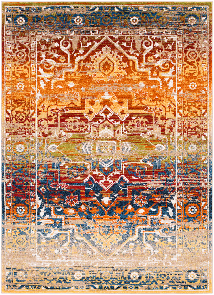 Surya Serapi SRP-1011 Dark Red Synthetic Traditional Rug