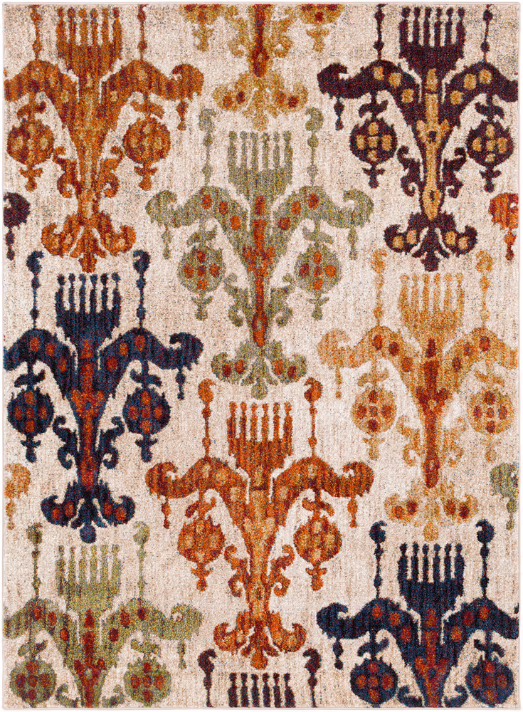 Surya Serapi SRP-1015 Bright Orange Synthetic Patterned Rug