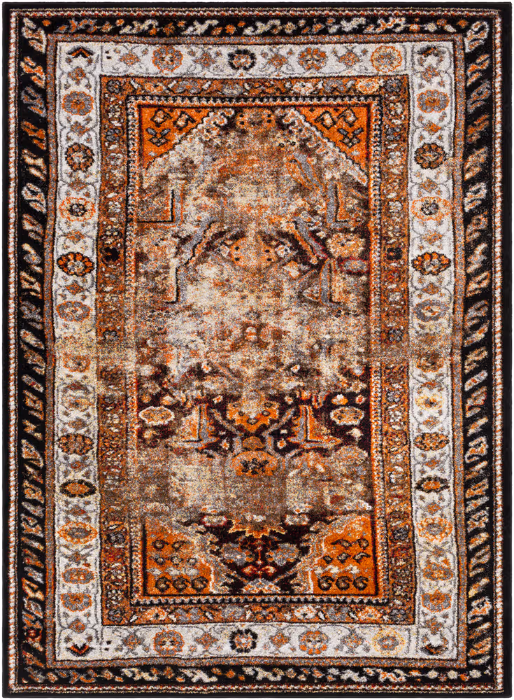 Surya Serapi SRP-1018 Bright Orange Synthetic Transitional Rug