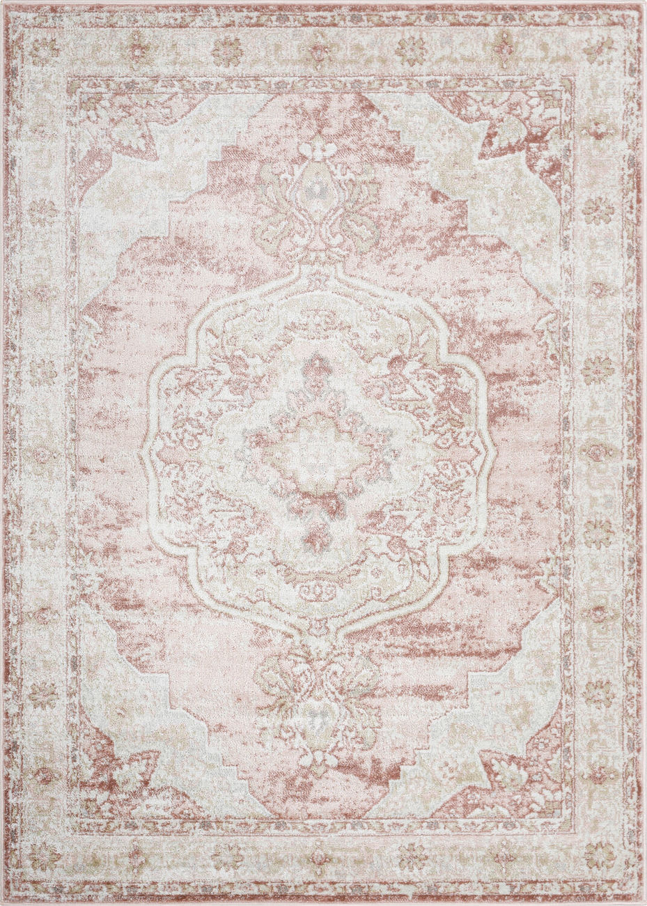 Pink Power Loomed Synthetic Rug, St Tropez Rug
