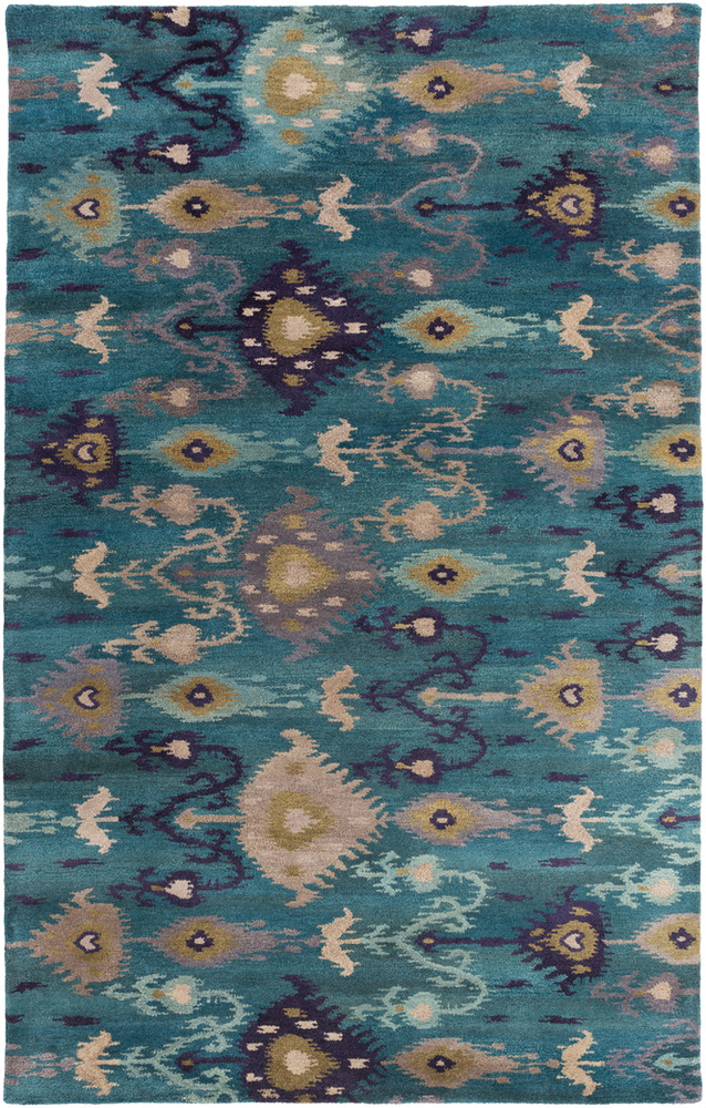 Surya Surroundings SUR1017 Dark Blue Abstract Patterned Rug from the