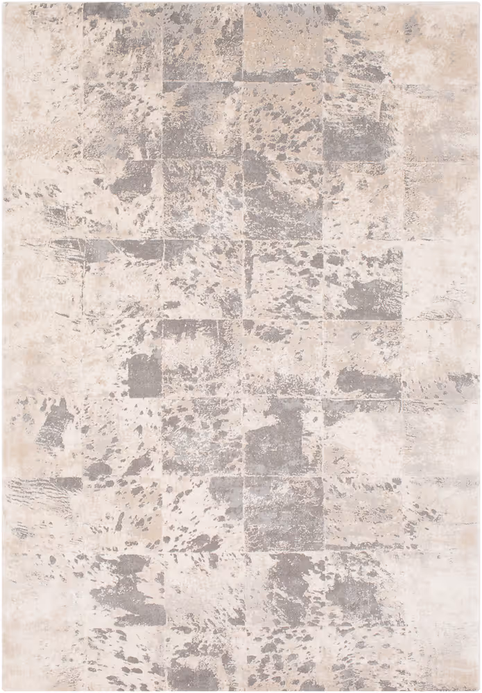 Surya Tibetan TBT-2312 Khaki Synthetic Cow Hide Rug