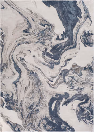 Surya Tibetan TBT-2319 Blue Abstract Synthetic Rug Product Image