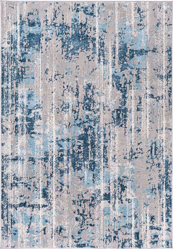 Modern Loom Tibetan TBT-2331 Blue Power Loomed Synthetic Rug Product Image