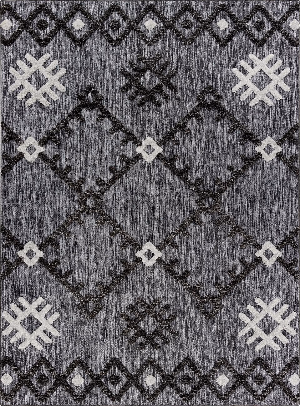 Modern Loom Toledo TLD-2304 Gray Power Loomed Synthetic Rug