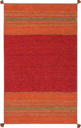 Surya Trenza TRZ-3002 Dark Red Cotton Patterned Rug Product Image