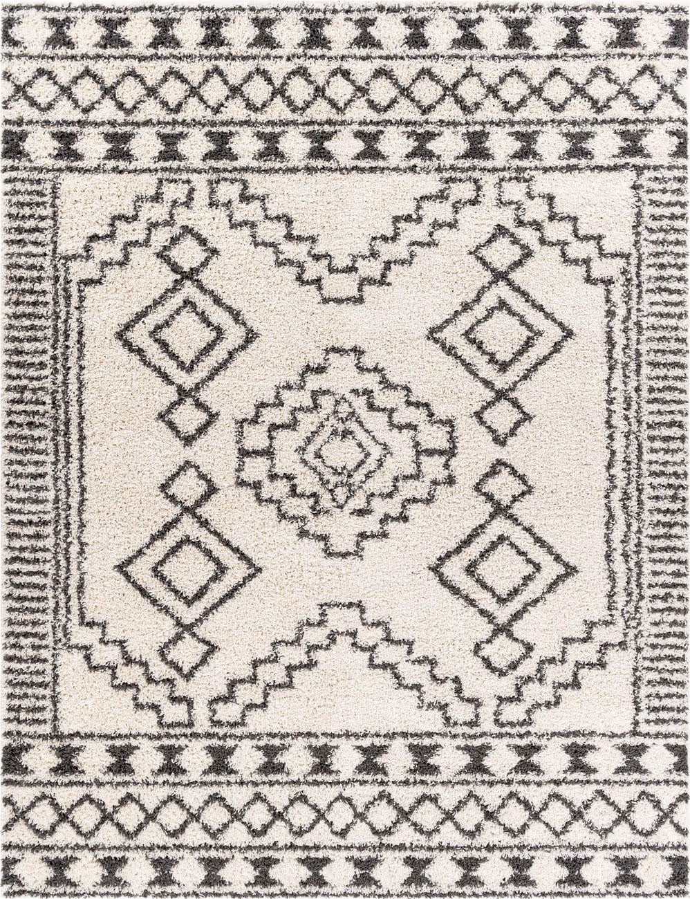 Modern Loom Altani ALTI-2300 Black Hand Woven Synthetic Rug