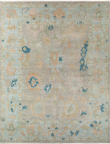 Modern Loom Ushak USK-2301 Multi-Colored Hand Knotted Wool Rug Product Image