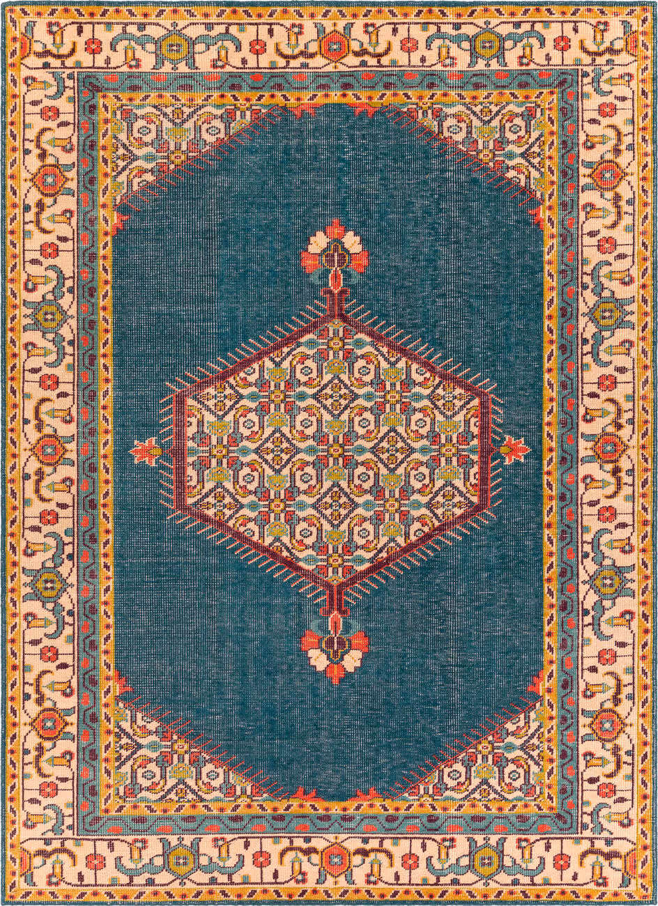 Modern Loom Zahra ZHA-4052 Blue Asian Wool Rug