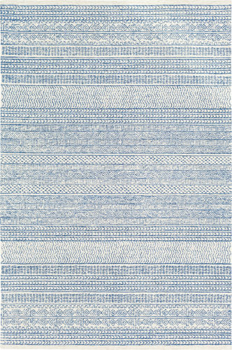 Maroc MAR-2304 Denim Abstract Patterned Rug Product Image