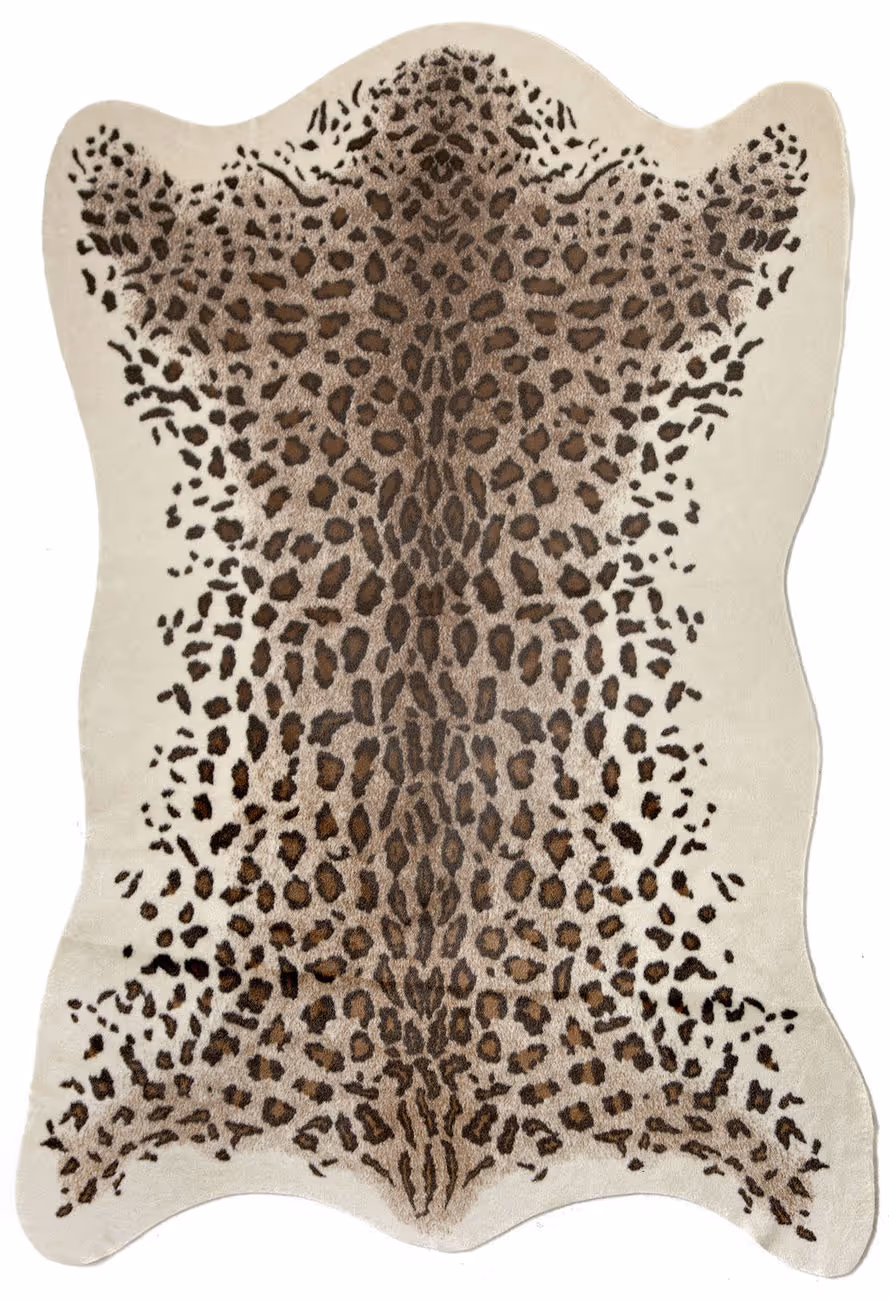 Fabulous Furs Leopard Beige Animal Print Contemporary Rug from the Cowhide Rugs collection at Modern Area Rugs Fabulous Furs Leopard Beige Animal Print Contemporary Rug from the Cowhide Rugs collection at Modern Area Rugs