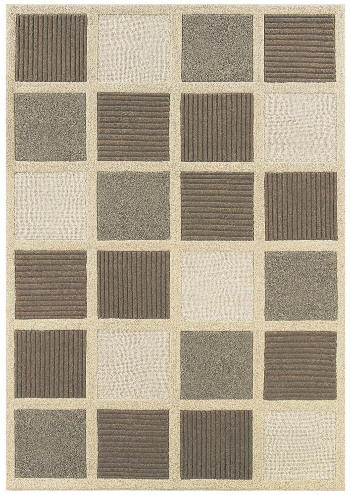 Super Indo Natural Textured Square 2150 / 8000 Beige / Natural Rug from
