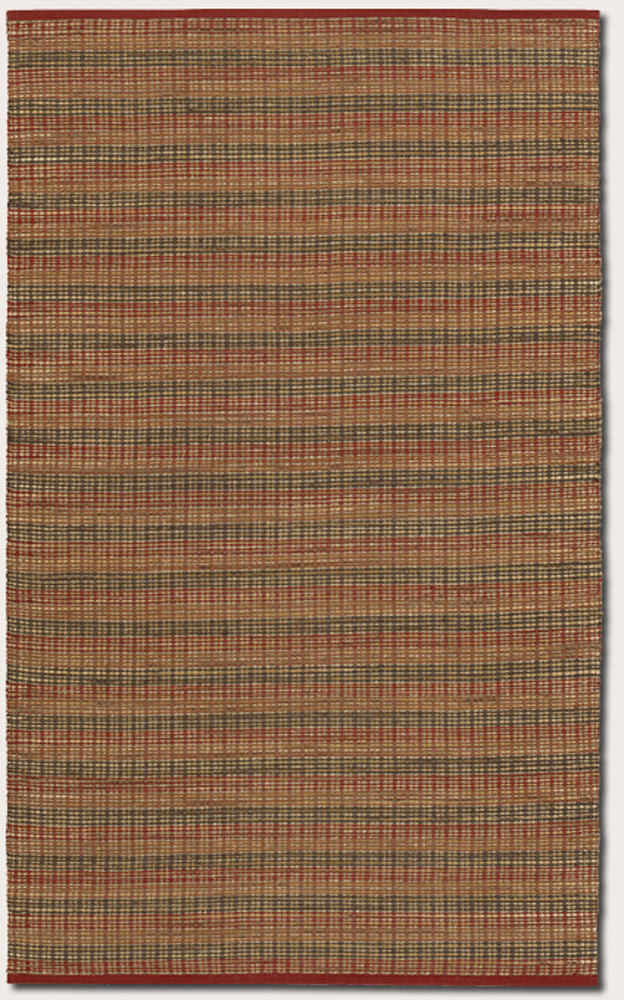 Nature'S Elements Fire 7187 / 0001 Crimson Rug from the Sisal & Jute
