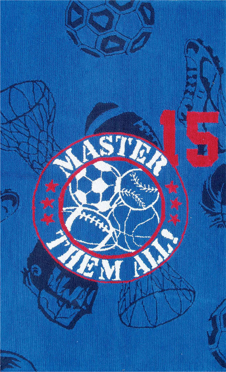 Modern Loom Blue Child Friendly Rug 3 from the Kids' Rugs Collection