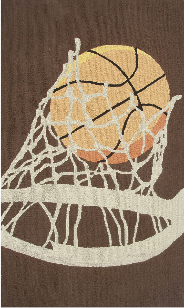 Modern Loom Brown Child Friendly Rug from the Kids' Rugs Collection