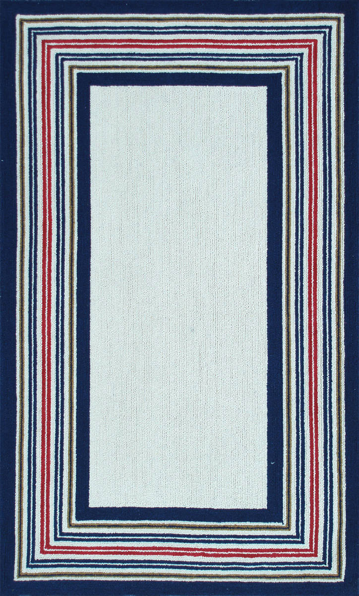 Modern Loom White Bordered Rug 2 from the Kids' Rugs Collection