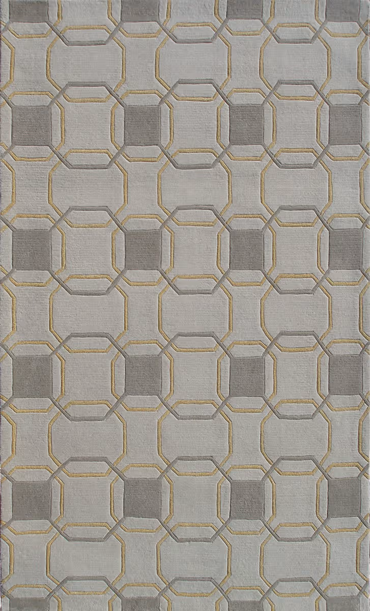 Modern Loom Gray Patterned Rug 4
