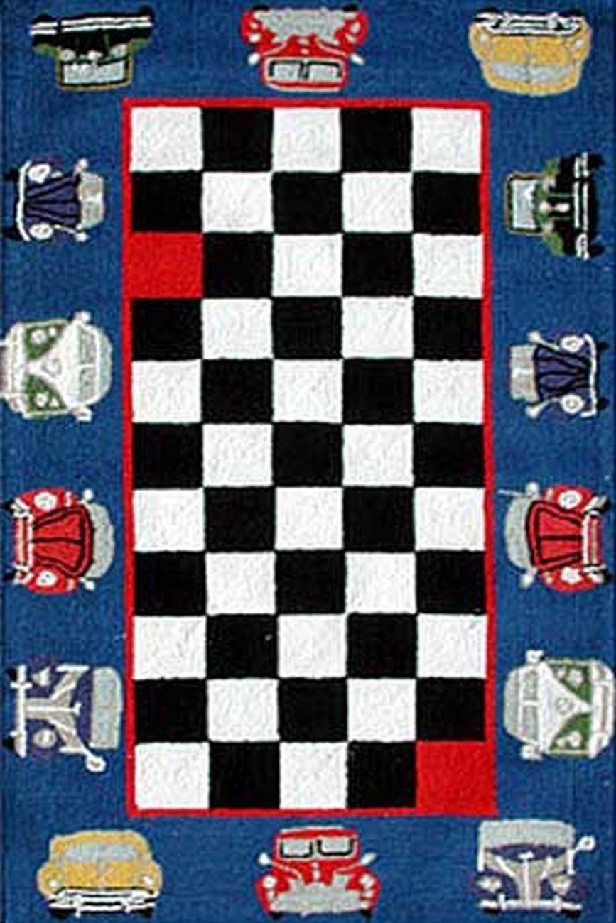 Modern Loom Blue Child Friendly Rug 18 from the Kids' Rugs Collection collection at Modern Area Rugs