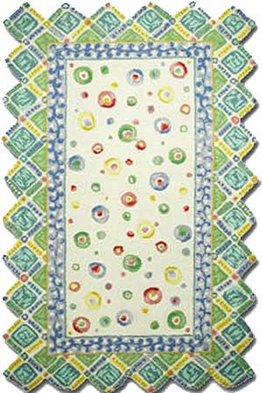 Modern Loom Green Child Friendly Rug 6 from the Kids' Rugs Collection collection at Modern Area Rugs