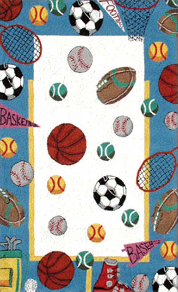 Modern Loom White Child Friendly Rug 44 from the Kids' Rugs Collection collection at Modern Area